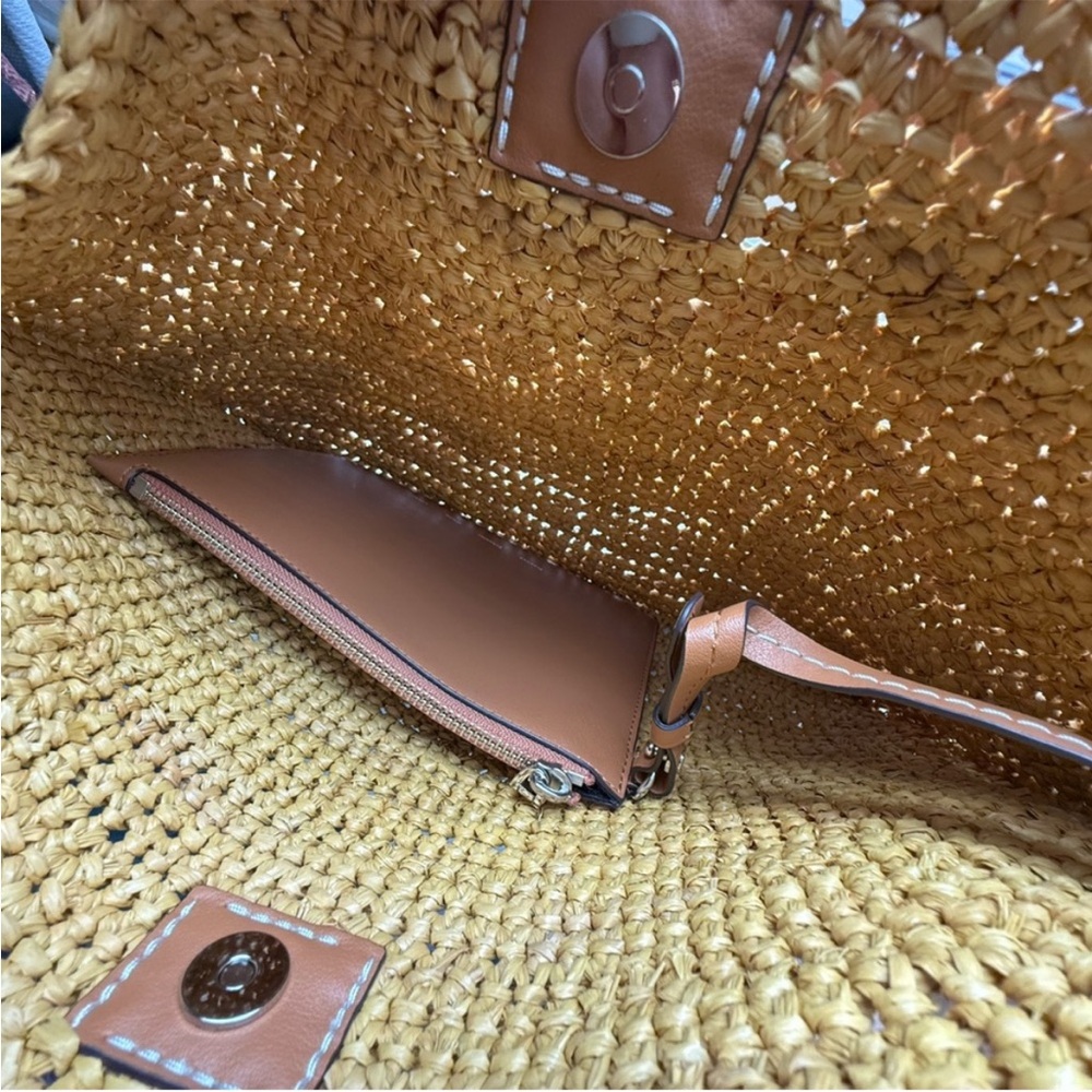 Proenza Schouler  Woven Raffia Shoulder Bag NWOT retails at $900 - Picture 7 of 10